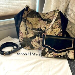 Brahman shoulder bag and small clutch